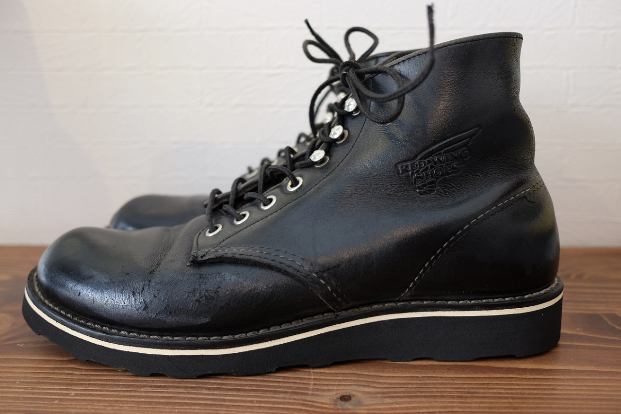 レッドウイング8165 ブラックソールに交換