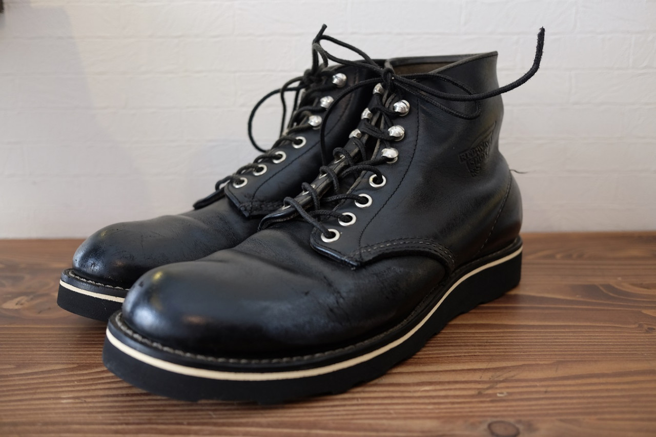 レッドウイング8165 ソール交換後 斜め前から撮った写真