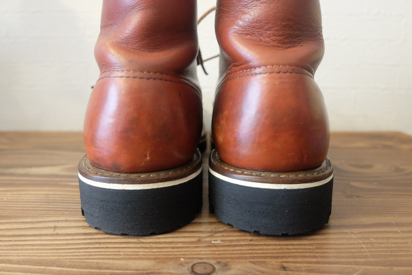 レッドウイング8166 ソール交換後 バックスタイル