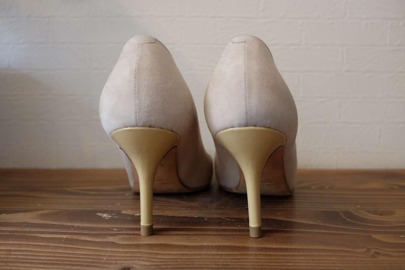 ピンヒールの巻き革を交換後