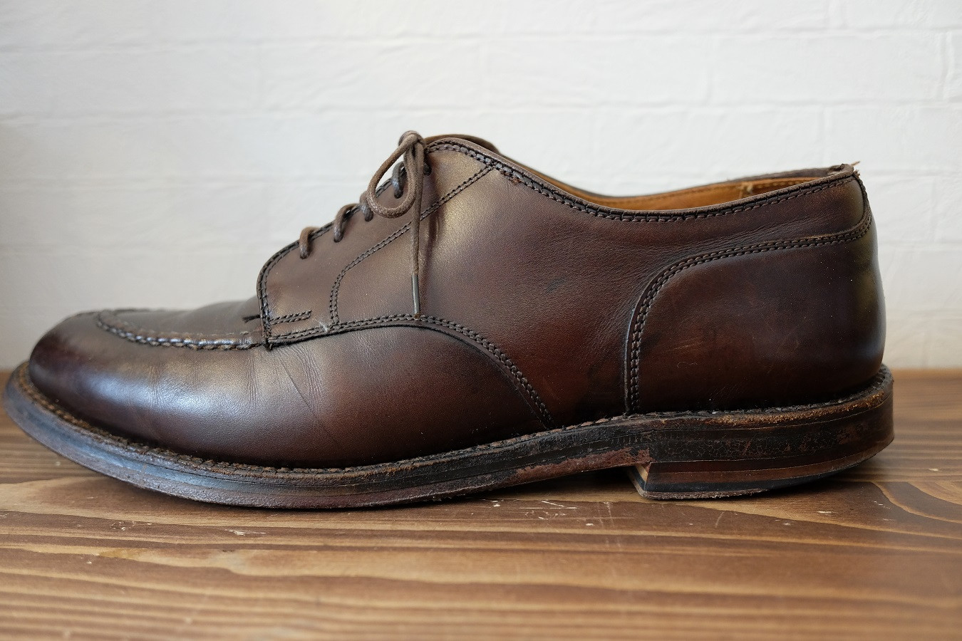 ALDEN(オールデン)オールソール修理｜革底からダイナイトソールへ