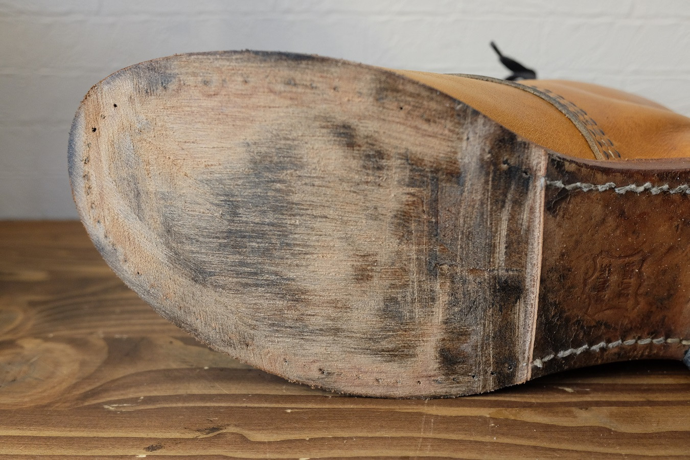 加水分解したハーフソールを除去