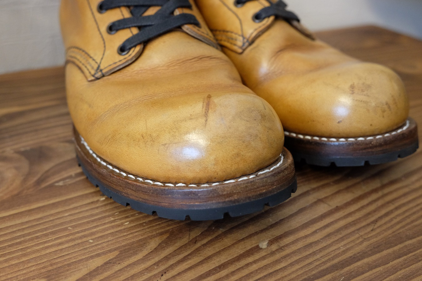 ベックマンブーツのつま先