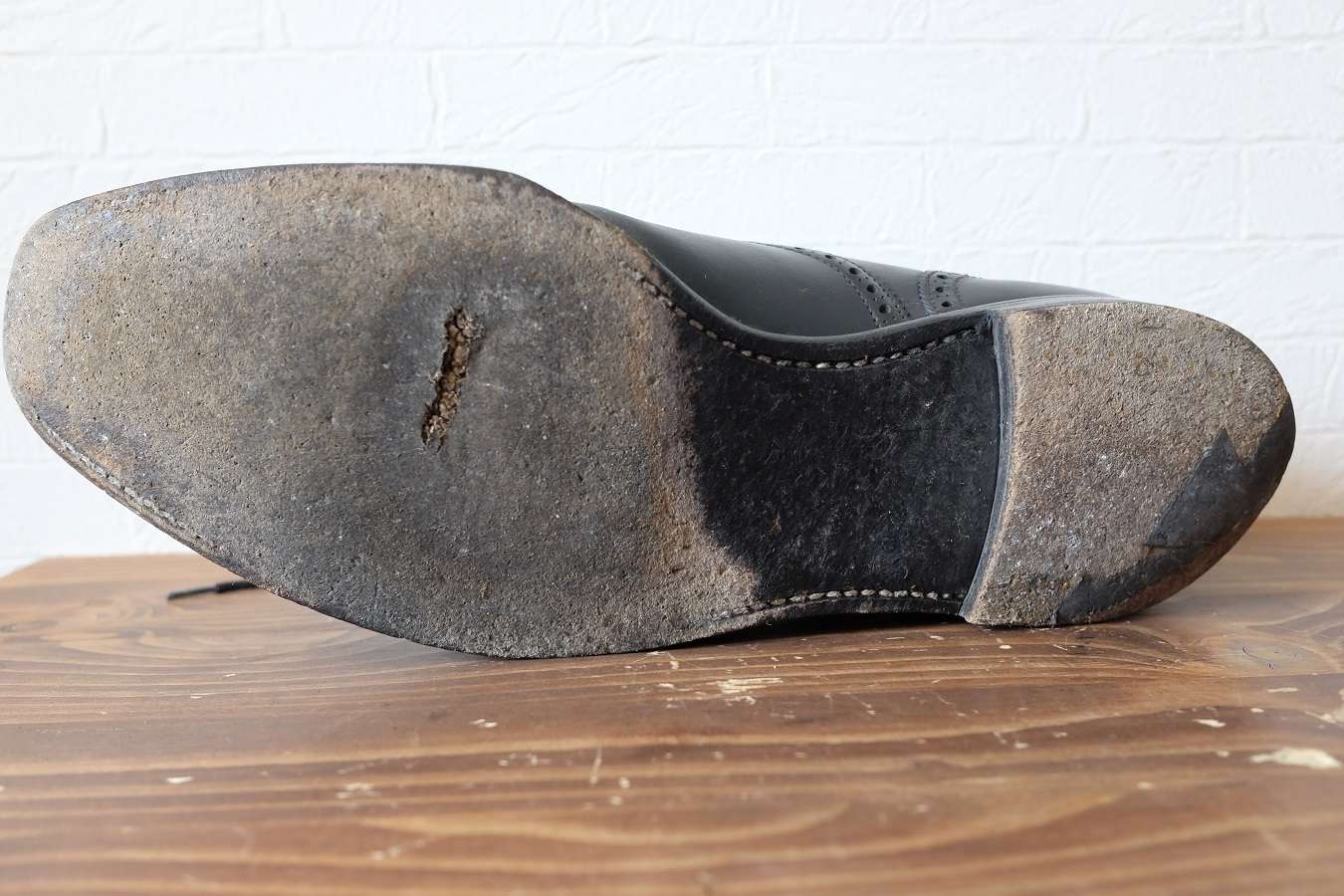 ジャランスリワヤ｜擦り減ったレザーソールをダイナイトソールに交換