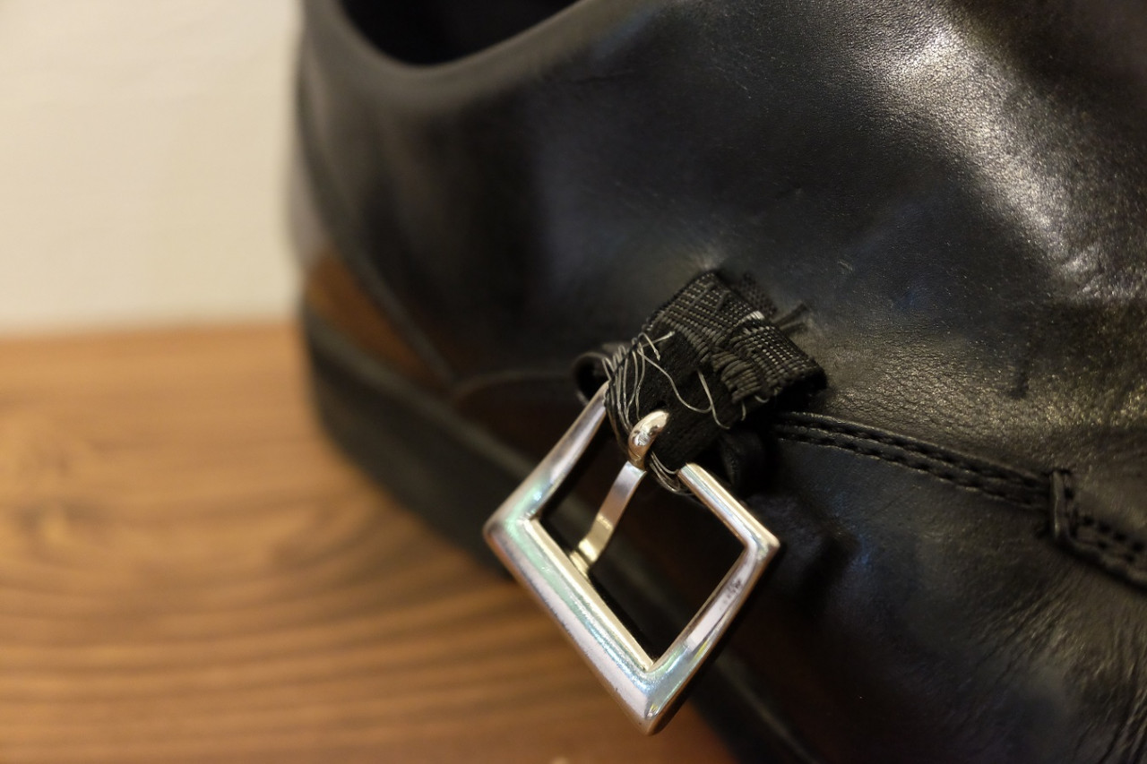 紳士革靴 モンクストラップのゴムが切れてしまったら