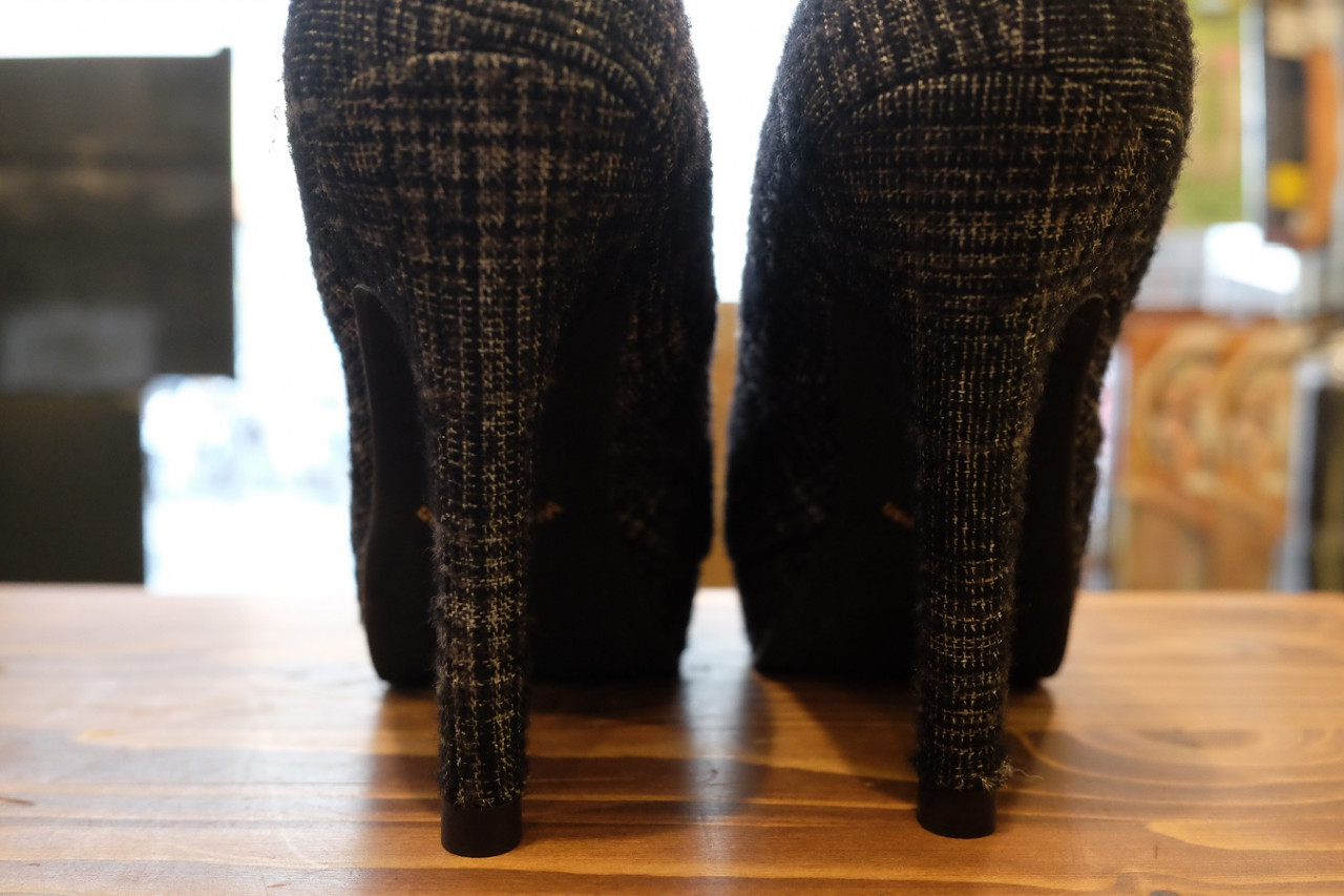 ピンヒールのカカトゴム交換